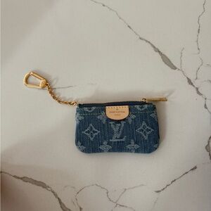 Denim Monogram Key Holder